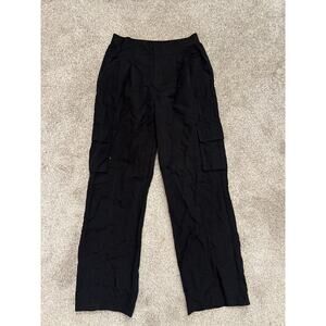 AS Revival Black Cargo Windsuit Parachute Activewear Pants, S